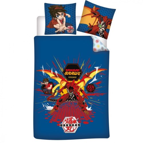 Bakugan Dragon Battle ágyneműhuzat 140×200cm, 63×63 cm microfibre