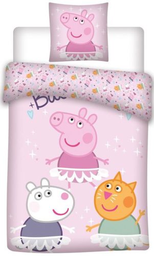 Peppa malac gyerek ágyneműhuzat 100×140cm, 40×45 cm