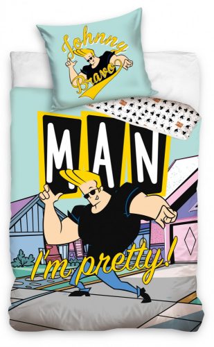 Johnny Bravo ágyneműhuzat 140×200cm, 70×90 cm