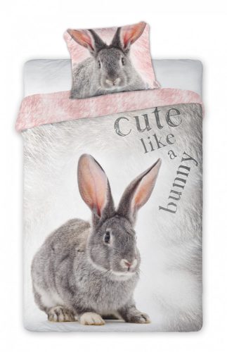 Nyuszi Cute ágyneműhuzat 140×200cm, 70×90 cm