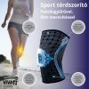 "OrtoCare" Sport térdszorító patella gyűrűvel és merevítéssel, S méret