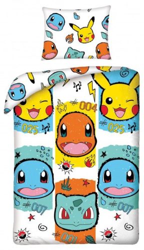 Pokémon ágyneműhuzat Heads 140×200cm, 70×90 cm