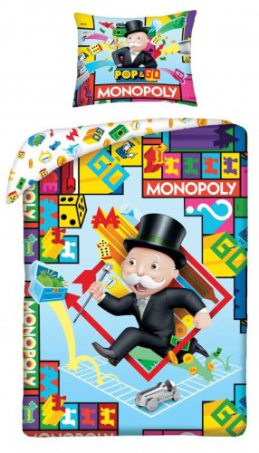 Monopoly ágyneműhuzat 140×200cm, 70×90 cm