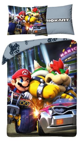 Super Mario ágyneműhuzat Race 140×200cm, 70×90 cm