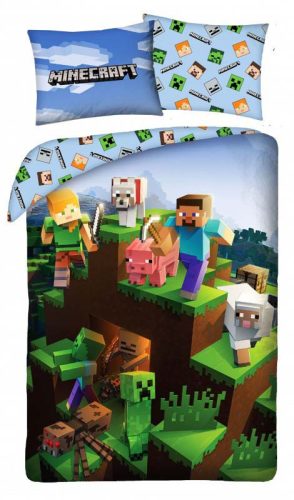 Minecraft ágyneműhuzat 140×200cm, 70×90 cm
