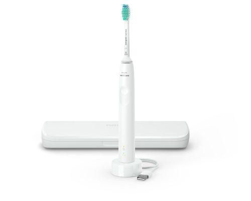Philips Sonicare S3100 HX3673/13 Szónikus elektromos fogkefe, fehér, utazótokkal