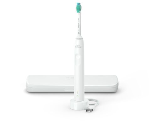 Philips Sonicare S3100 HX3673/13 Szónikus elektromos fogkefe, fehér, utazótokkal