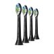 Philips Sonicare HX6064/11 Optimal White Standard fekete Sonic fogkefefej, 4db