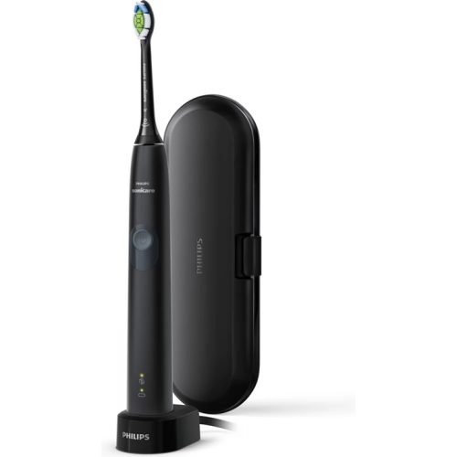 Philips Sonicare HX6800/87 ProtectiveClean 4300 Szónikus elektromos fogkefe + utazótok,  fekete