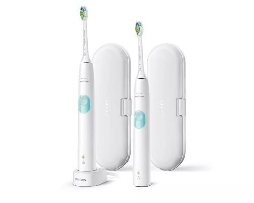 Philips Sonicare HX6807/35 ProtectiveClean 4300 Szónikus elektromos fogkefe, dupla csomag, mentazöld