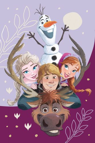 Disney Jégvarázs Family mikroflanel takaró 100x150cm
