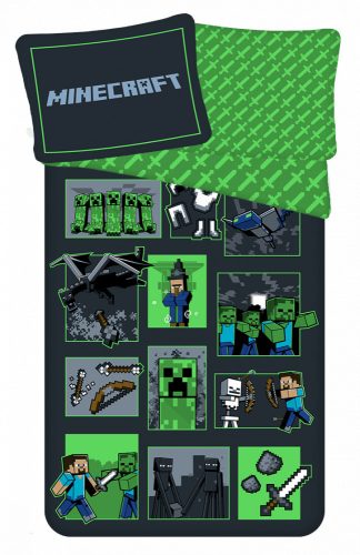 Minecraft ágyneműhuzat Survival Mode 140×200cm, 70×90 cm