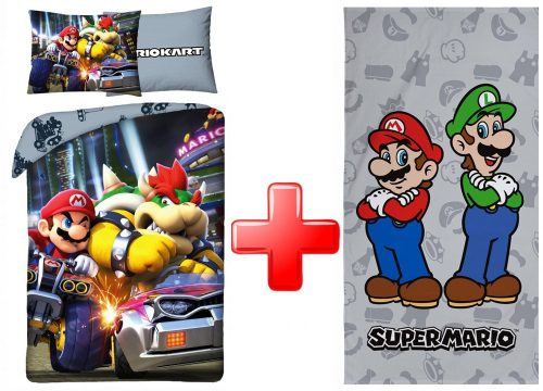 Super Mario ágyneműhuzat és törölköző szett