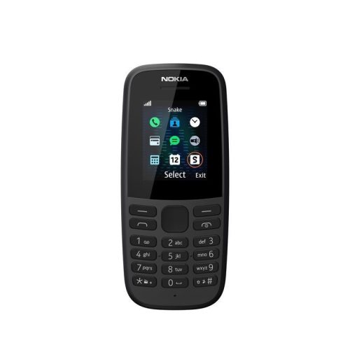 Nokia 105 (2019) Single Sim kártyafüggetlen mobiltelefon, fekete + ajándék sim kártya