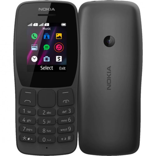 Nokia 110 (2019) Dual Sim kártyafüggetlen mobiltelefon, fekete
