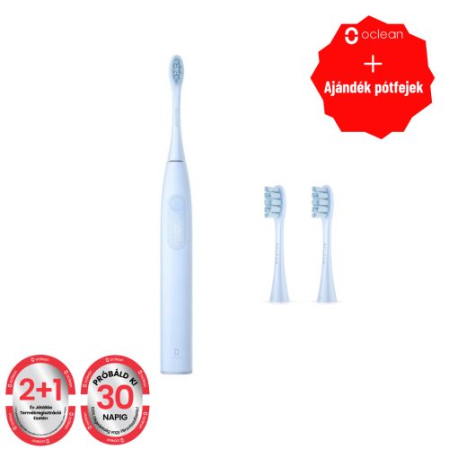 Oclean F1 elektromos fogkefe, világoskék + ajándék 2db pótfej