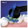 Oral-B Pro 3 3500 elektromos fogkefe Cross Action fejjel + útitok, fekete