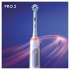 Oral-B Pro 3 3500 elektromos fogkefe Sensi Clean fejjel + útitok, fehér