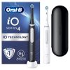 Oral-B iO4 Duo elektromos fogkefe, fehér és fekete markolat