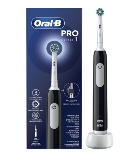 Oral-B Pro1 felnőtt elektromos fogkefe, fekete