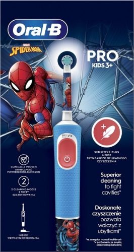 Oral-B D103 Vitality Pro Pókember gyerek elektromos fogkefe