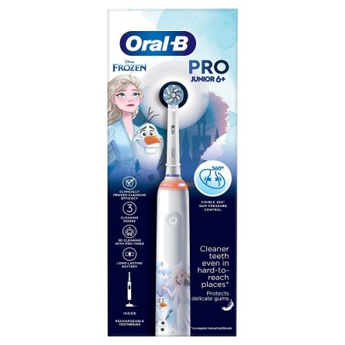 Oral-B Pro Junior elektromos fogkefe, Frozen mintával