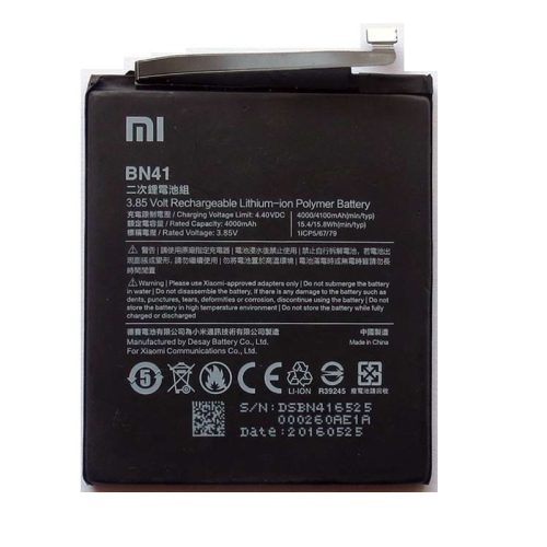 Xiaomi BN41 gyári akkumulátor 4100mAh (Redmi Note 4)