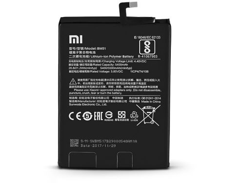 Xiaomi BM51 gyári akkumulátor Li-Ion Polymer 5500mAh (Xiaomi Mi Max 3)