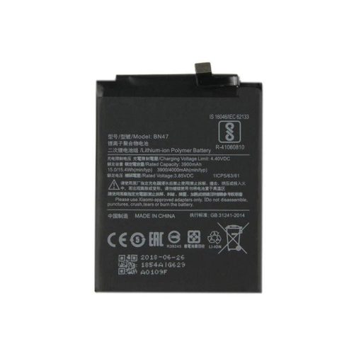 Xiaomi BN47 gyári akkumulátor Li-Ion Polymer 3900mAh (Xiaomi Mi A2 Lite / Redmi 6 Pro)