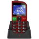 Evolveo Easyphone EP800 kártyafüggetlen mobiltelefon nagy gombokkal, piros