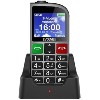 Evolveo Easyphone EP800 kártyafüggetlen mobiltelefon nagy gombokkal, ezüst
