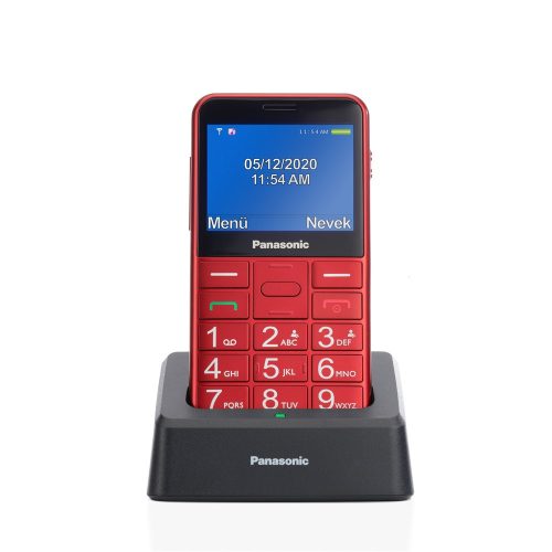 Panasonic KX-TU155EXRN nagygombos kártyafüggetlen mobiltelefon, piros