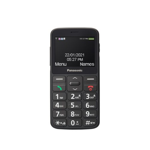 Panasonic KX-TU160EXB nagygombos kártyafüggetlen mobiltelefon, fekete