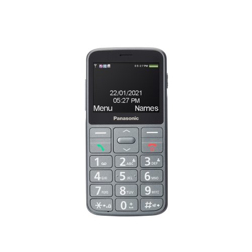 Panasonic KX-TU160EXG nagygombos kártyafüggetlen mobiltelefon, szürke