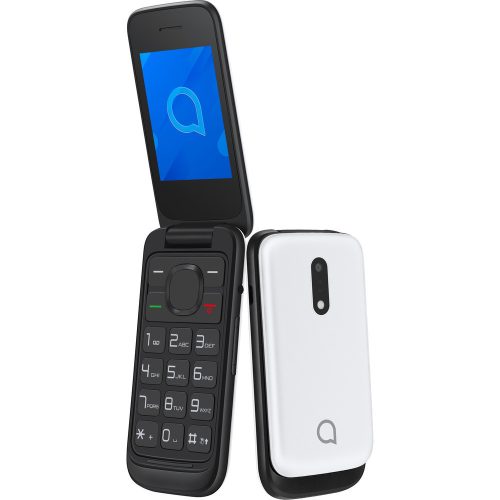 Alcatel 2057D nagygombos, kártyafüggetlen kinyitható mobiltelefon, fehér
