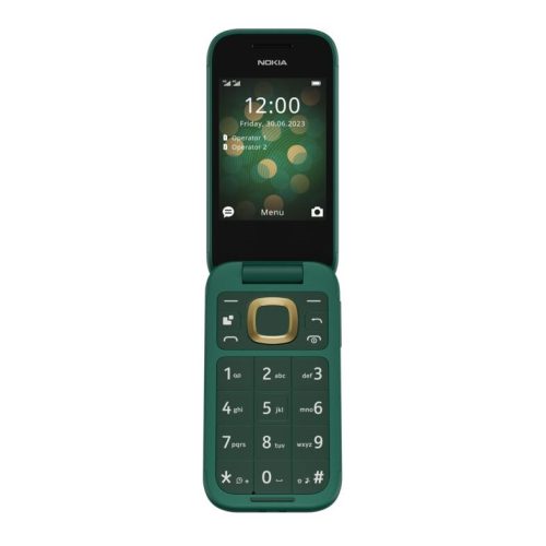 Nokia 2660 4G Flip DualSim kártyafüggetlen mobiltelefon, zöld