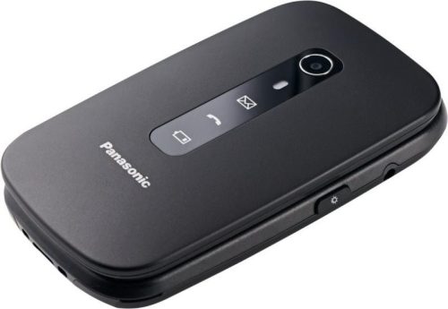 PanasonicKX-TU550EXB 4G összecsukható kártyafüggetlen mobiltelefon, fekete