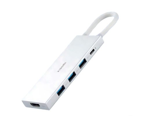 Xiaomi 5-in-1 Type-C HUB HDMI csatlakozóval, fehér (BHR8804GL)