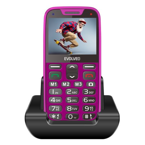 EVOLVEO EASYPHONE XR (EP601) Dual SIM mobiltelefon, rózsaszín