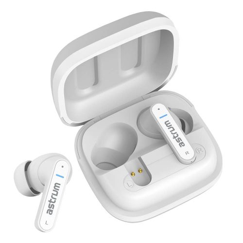 Astrum ET360 sztereo TWS headset zajszűrős dual mikrofonnal, fehér
