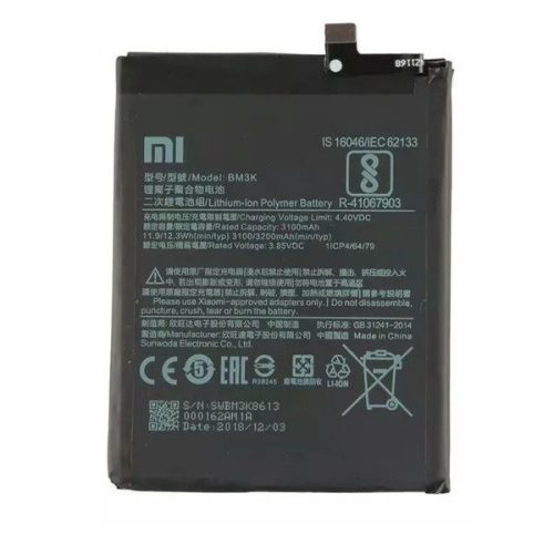 Xiaomi BM3K gyári akkumulátor Li-Ion Polymer 3200mAh (Mi Mix 3)