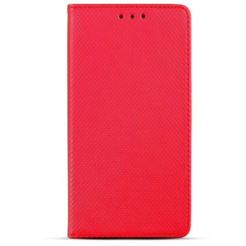 Xiaomi Redmi 9 oldalra nyíló könyv tok, piros