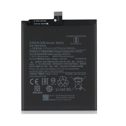 Xiaomi BM4Q gyári akkumulátor Li-Ion Polymer 4600mAh (Xiaomi Redmi K30 Pro / Pocophone F2 Pro)