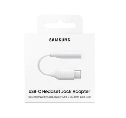 Samsung EE-UC10JUWE gyári headset jack adapter, fehér