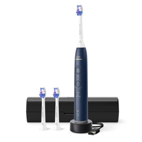 Philips Sonicare Series 6100 HX7403/01 sötétkék elektromos fogkefe útitokkal, 3db S2 fejjel