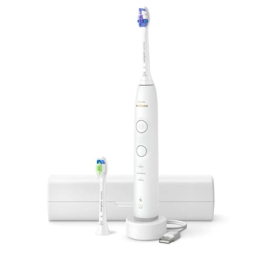 Philips Sonicare Series 6100 HX7410/02 törtfehér elektromos fogkefe útitokkal, OW és S2 fejjel