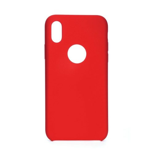 Xiaomi Redmi Note 7 merevebb matt szilikon tok, piros