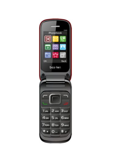 Beafon C245 kinyitható kártyafüggetlen mobiltelefon, piros