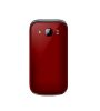 Beafon SL605 kártyafüggetlen kinyitható mobiltelefon SOS gombbal, dokkolóval, piros