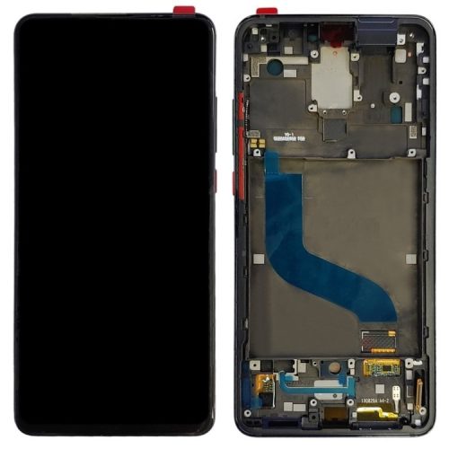 Xiaomi Mi 9T / 9T Pro / Redmi K20 / K20 Pro fekete LCD kijelző érintővel és kerettel (OLED)